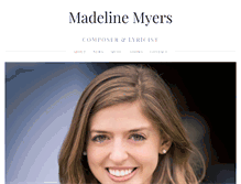 Tablet Screenshot of madelinemyers.com